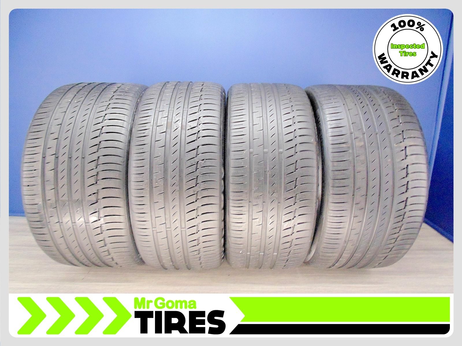 4 Continental PremiumContact 6 XL 315/30R22 & 275/35R22 Used Tires 6.7/32 Tread