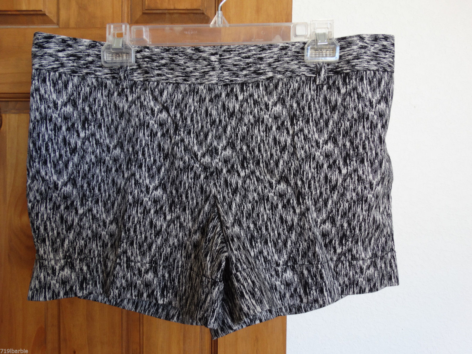 Mezcla de algodón pantalones cortos geométrica para Mujeres