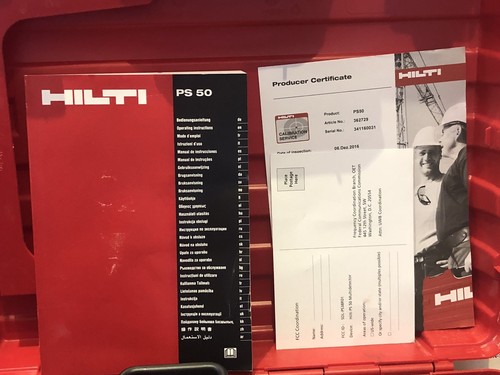 Hilti PS 50 multidetector rebar locator  Great  condition FREE SHIPPING !!!