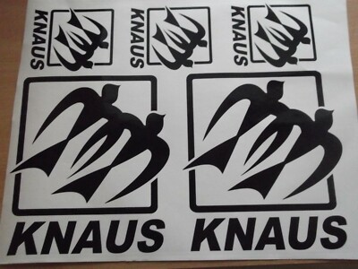 KNAUS   Sticker Decal x 5.   Choice of 19 colours