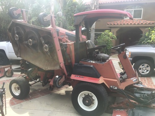 07 4x4 Toro Groundsmaster 580-D DIESEL COMMERCIAL MOWER 16' 80 HP 3533 HRS