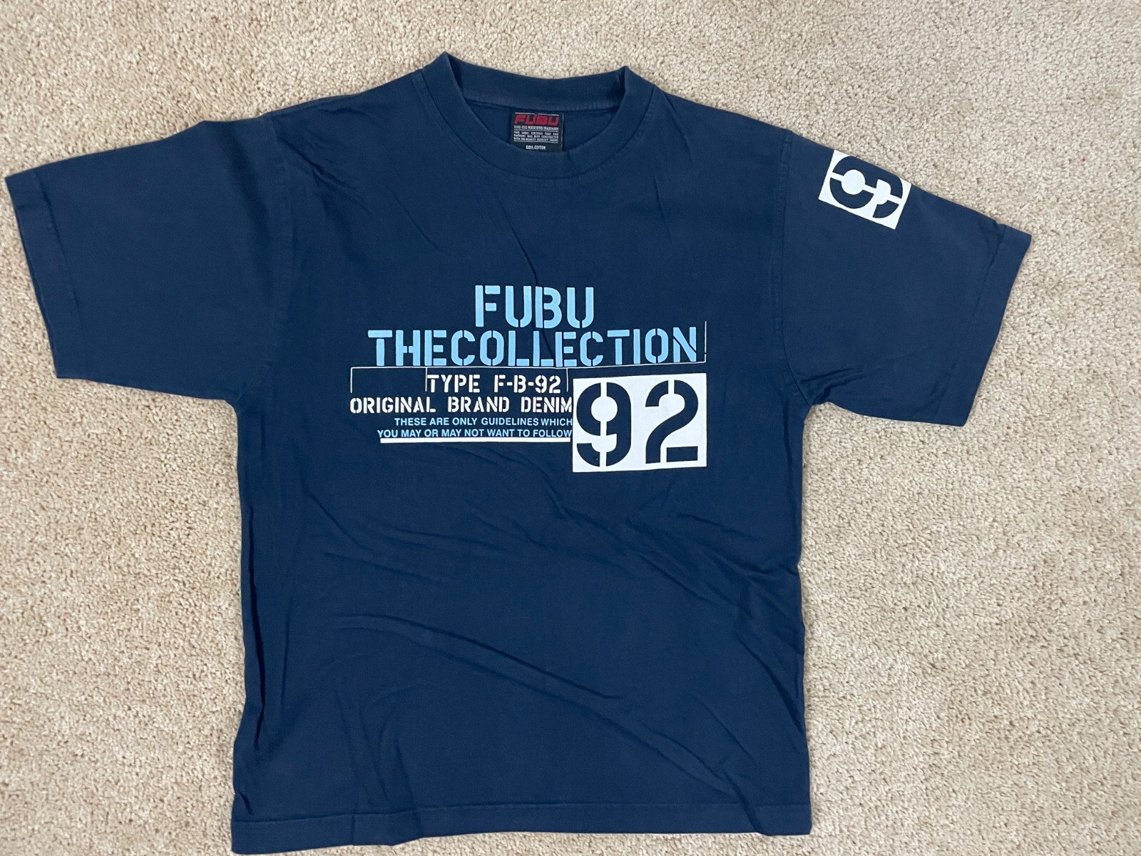 FUBU XLARGE ネイビー ゲームシャツ B-boy XLARGE（エクストララージ）の「XLARGE x FUBU GAME SHIRT