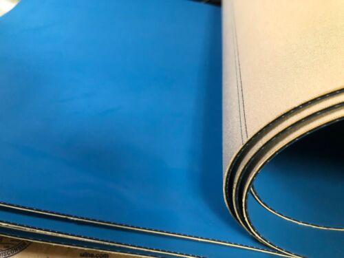 2 Piece Lot, Blue 4-ply Hybrid Printing Blankets Made in Italy NEW 14"x 41" Each