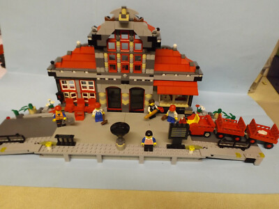lego custom train station