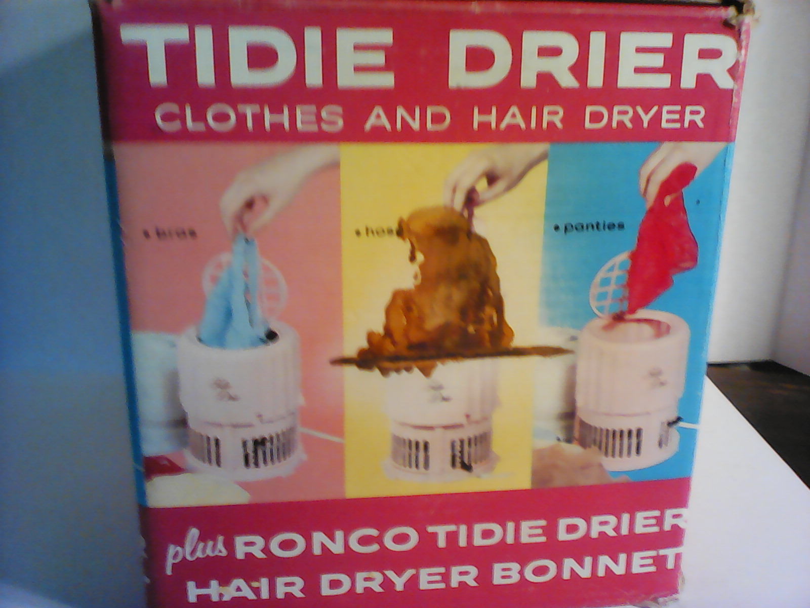 Vintage Tidie Drier, from Rondo, complete in box, clothes and hair dryer