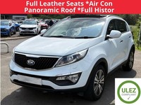 2016 Kia Sportage 1.7CRDi ISG 3 Diesel SUV In White With Full Black Leather ESTA