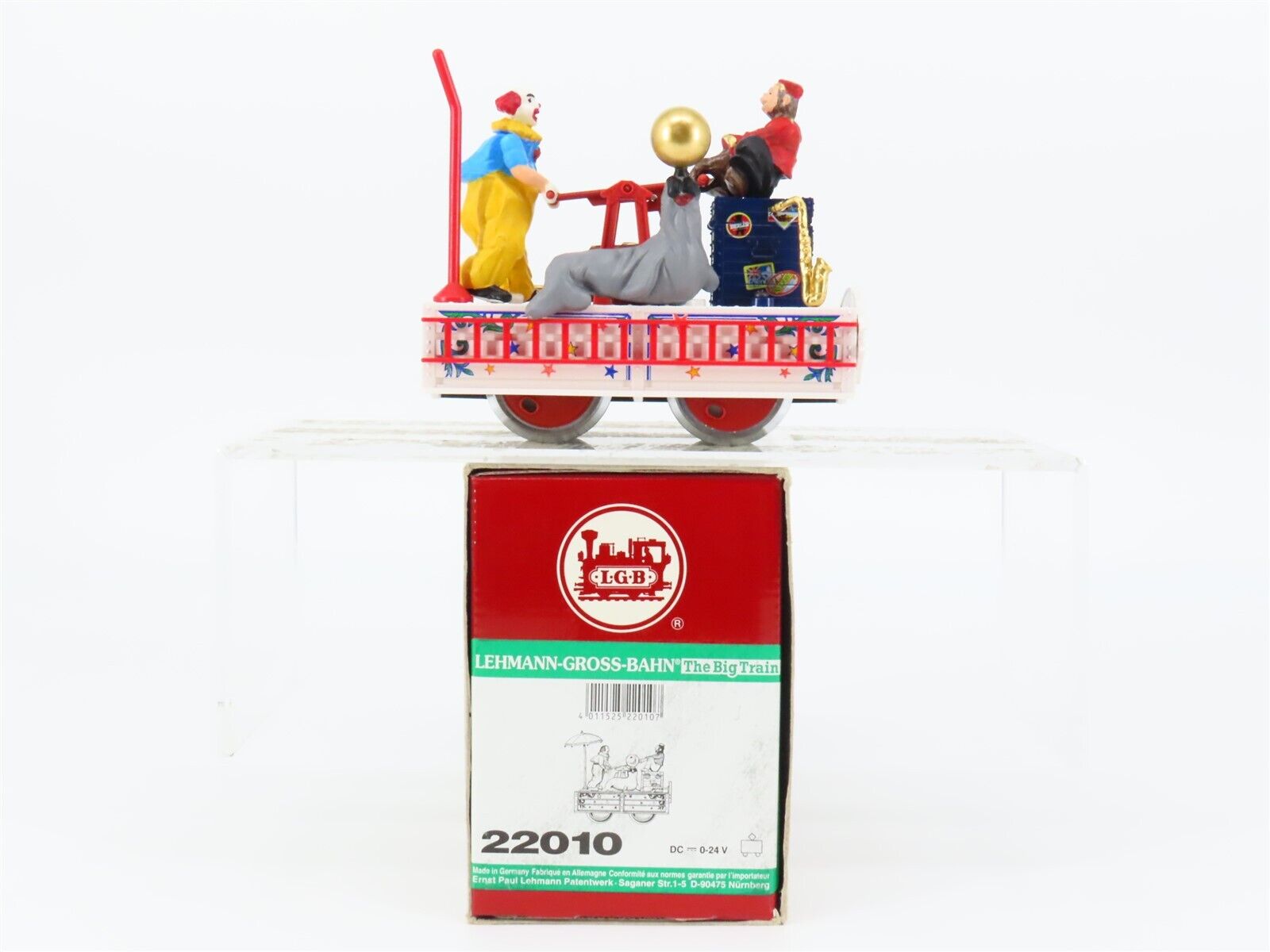 G Scale LGB 22010 Clown, Monkey & Seal Animated Circus Rail G Scale LGB 22010 Clown, Monkey & Seal Animated Circus Rail