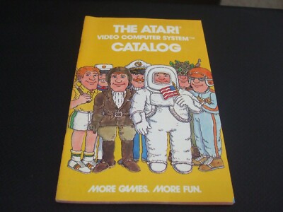 Vintage The Atari Video Computer System Mini Yellow Catalog