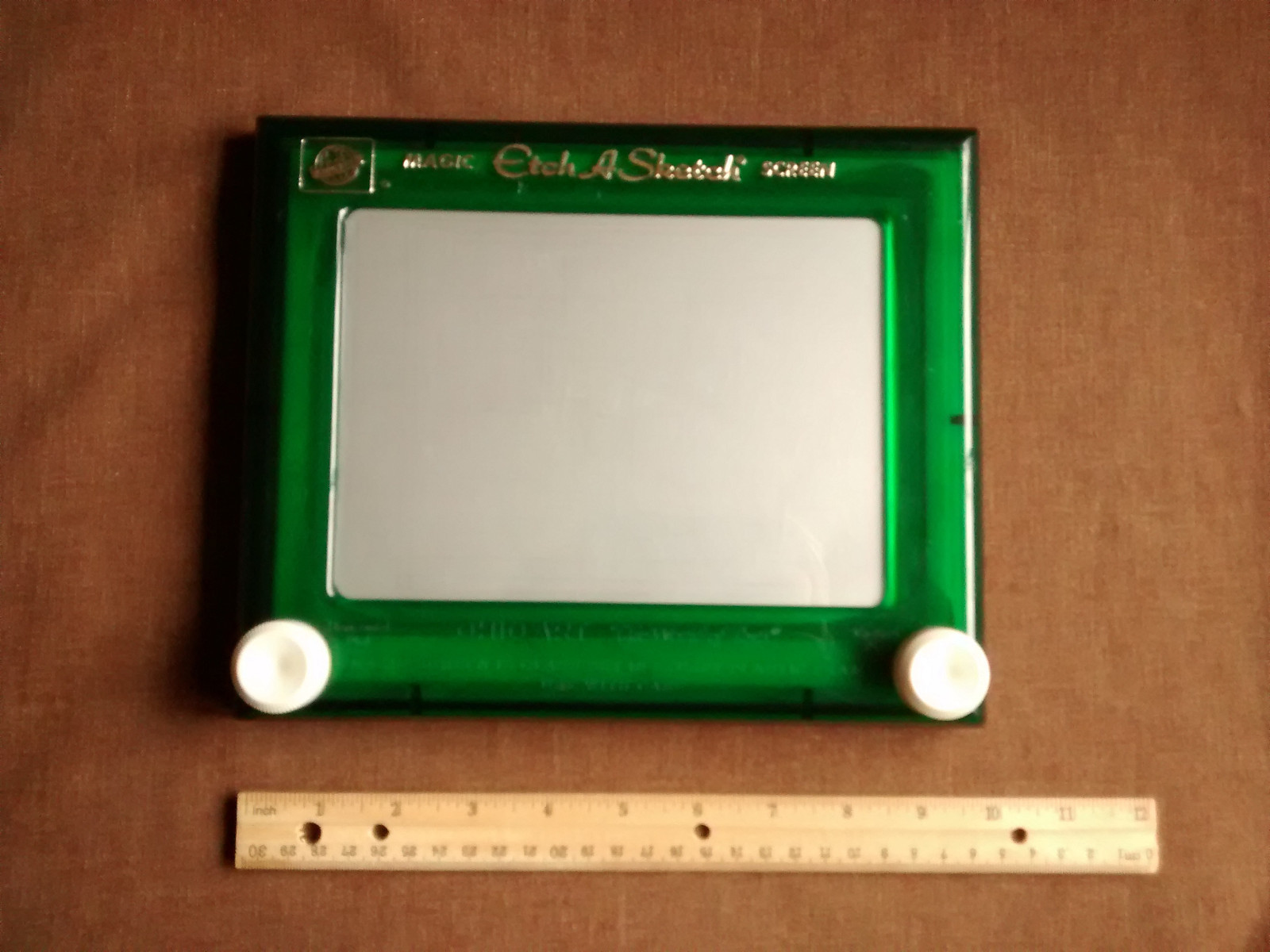 Vintage Etch A Sketch No. 505 Green 10 inch Ohio Art Magic Screen HTF