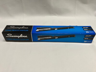 Swingline Long Reach Stapler Metal Construction Jam Free 12 inch Reach