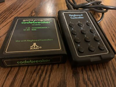 Codebreaker (Atari 2600, 1981)  Tested Game And Keypad .. Free Shipping!!