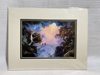Vincent Fleming Art Studio-IL.-Boy & Girl On Bridge/Guardian Angel-Art Print