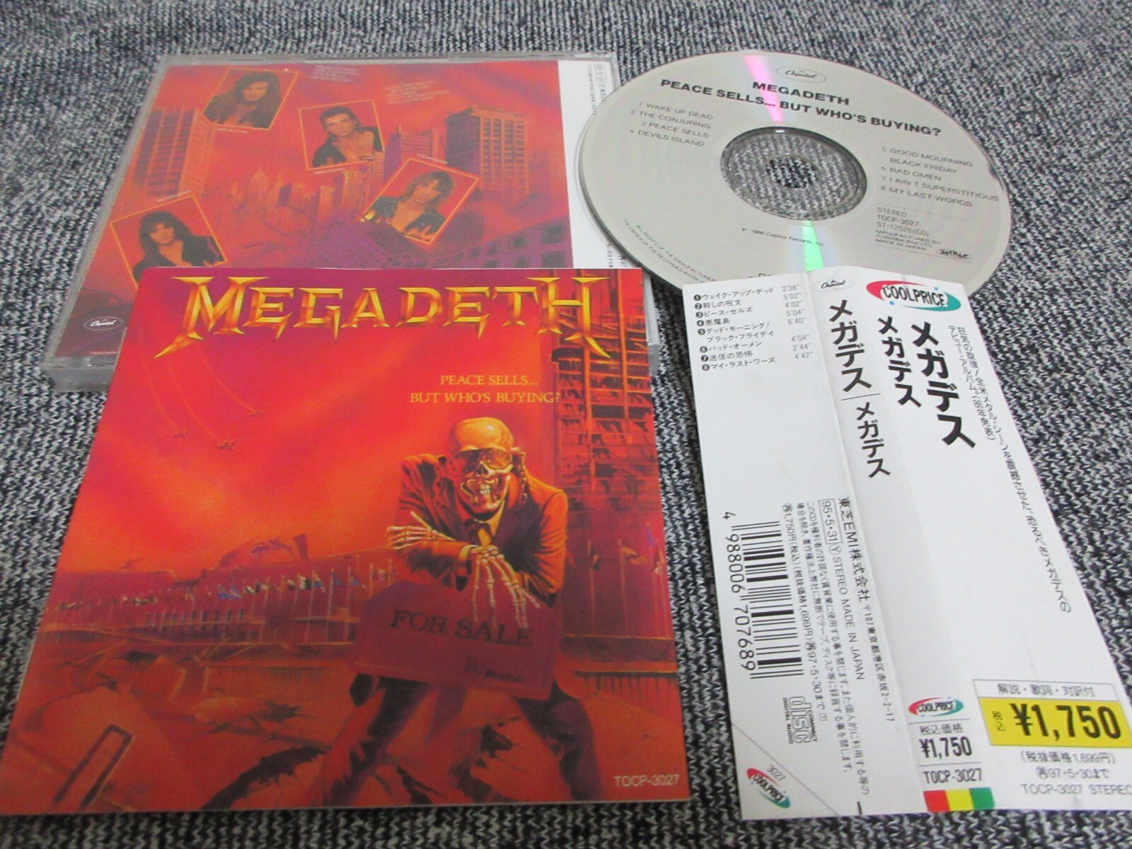 MEGADETH / peace sells /JAPAN LTD CD OBI TOCP-3027 | eBay