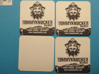 4 Cool Bier Breweriana Untersetzer ~Tommyknocker Brewery~ Idaho Federn, Colorado