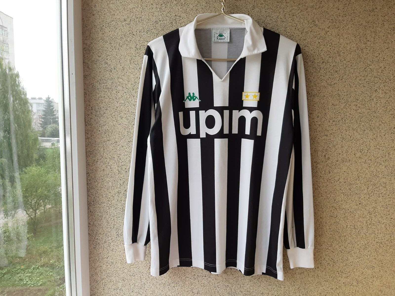 Juventus Kappa Football Shirt Home 1990/1992 Jersey L Soccer