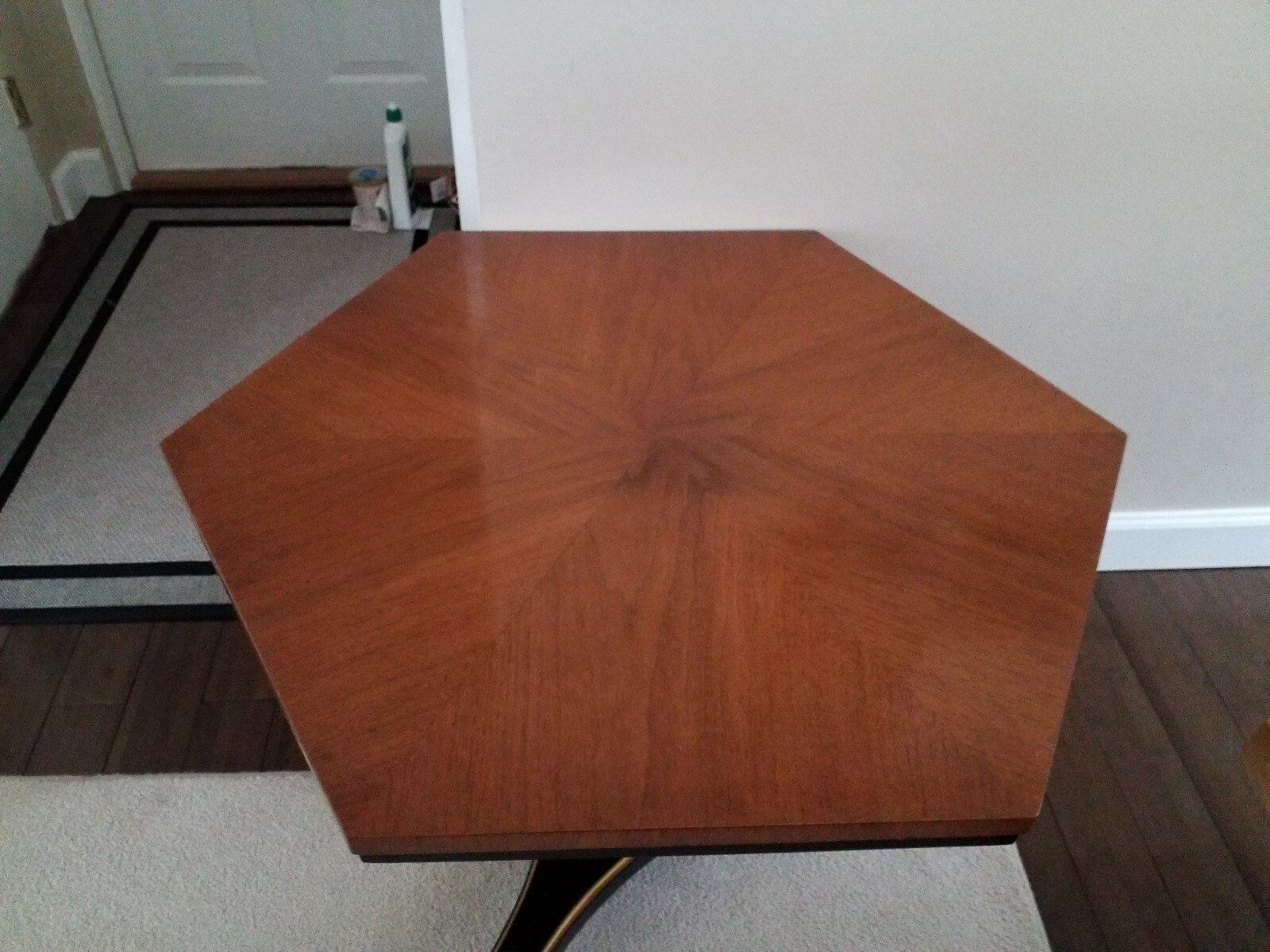 Vintage black and gold empire style side tables (Baker, Hollywood Regency?)