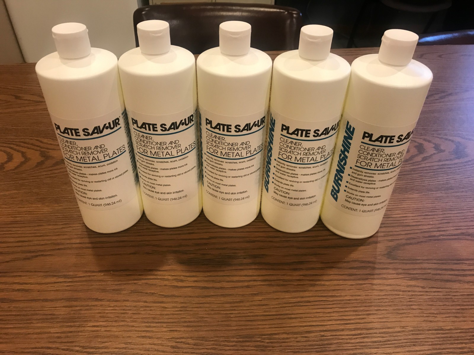 Burnishine Plate Savur QTY: 5 bottles