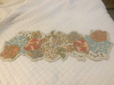Celebrate Together Easter Spring Beaded Table Runner Centerpiece New 36'' X 13''