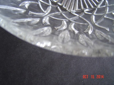 Vintage Pesari Pressed Glass Candy Dish W/Lid