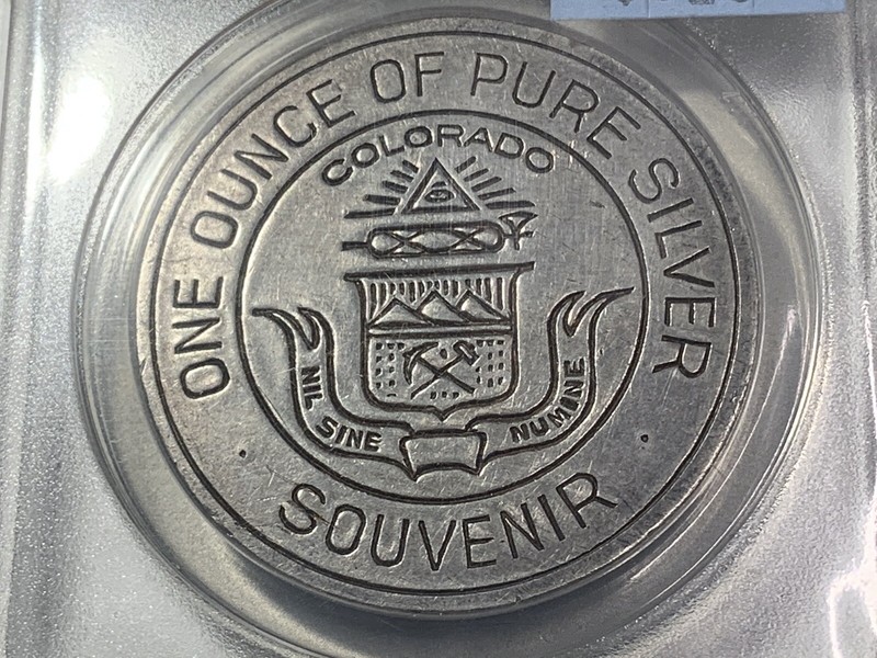 Century of Progress 1933, Colorado, HK-869 1 oz .999 Fine Silver