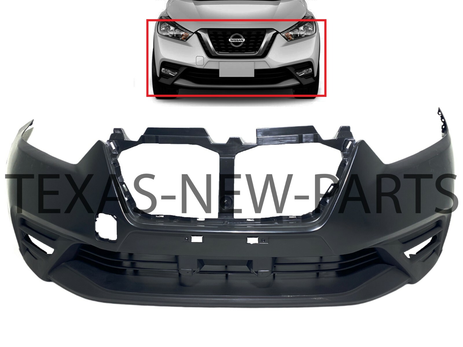 nico　5/11 Fits 2018-2020 Nissan Kicks Bumper Cover Front Assembly