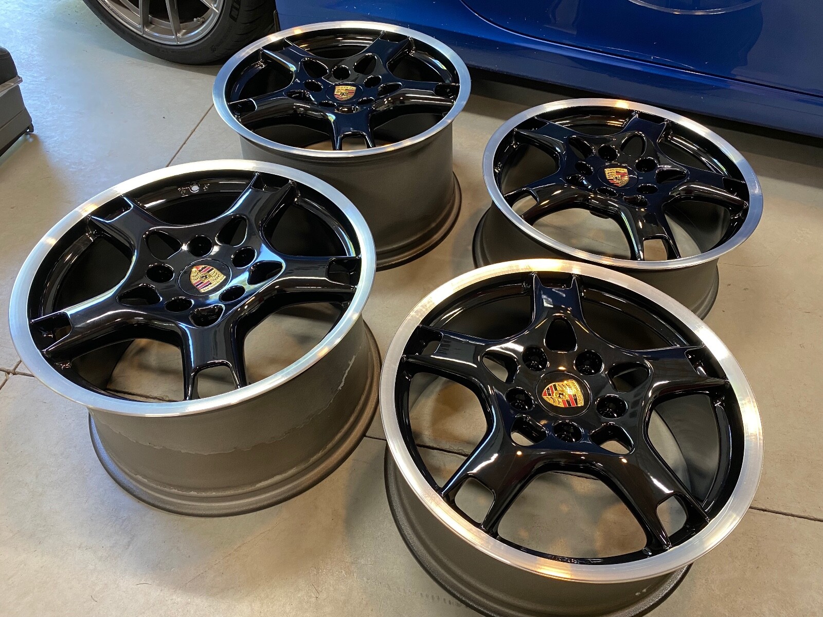 PORSCHE BBS 997 CARRERA S LOBSTER CLAW FORK WHEELS RIMS 19X8 19X11 996 911 blackのeBay公認海外通販｜セカイモン