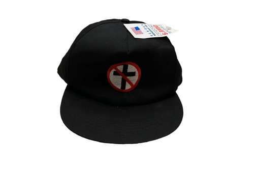 CRUZ RECORDS vintage cap 90s black flag
