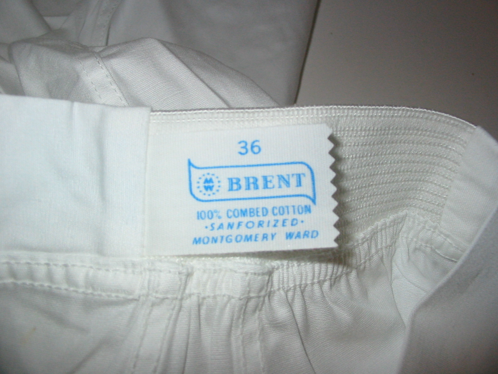 Brent Montgomery Ward Boxers Underwear Snap 36 Vtg 50's Sanforized DEADSTOCK NOS
