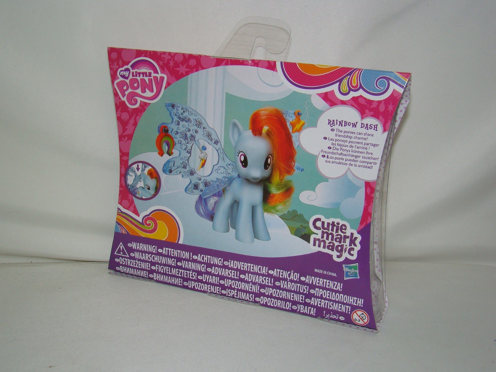 B2 My Little Pony Cutie Mark Magic Charm Wing Rainbow Dash- New- 2014, Hasbro