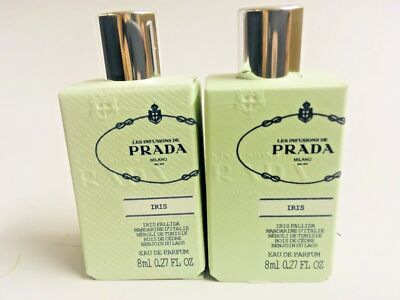 PRADA Infusion Iris mini Perfume 2 pc  0.27 oz each  EDP splash bottle