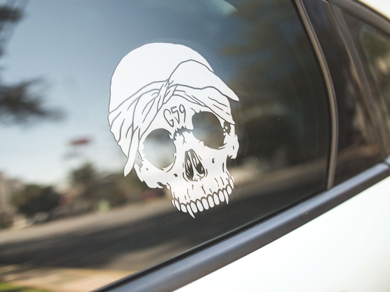 G59 Skull Decal for Car, laptop, car accessories, Window Sticker and more.
