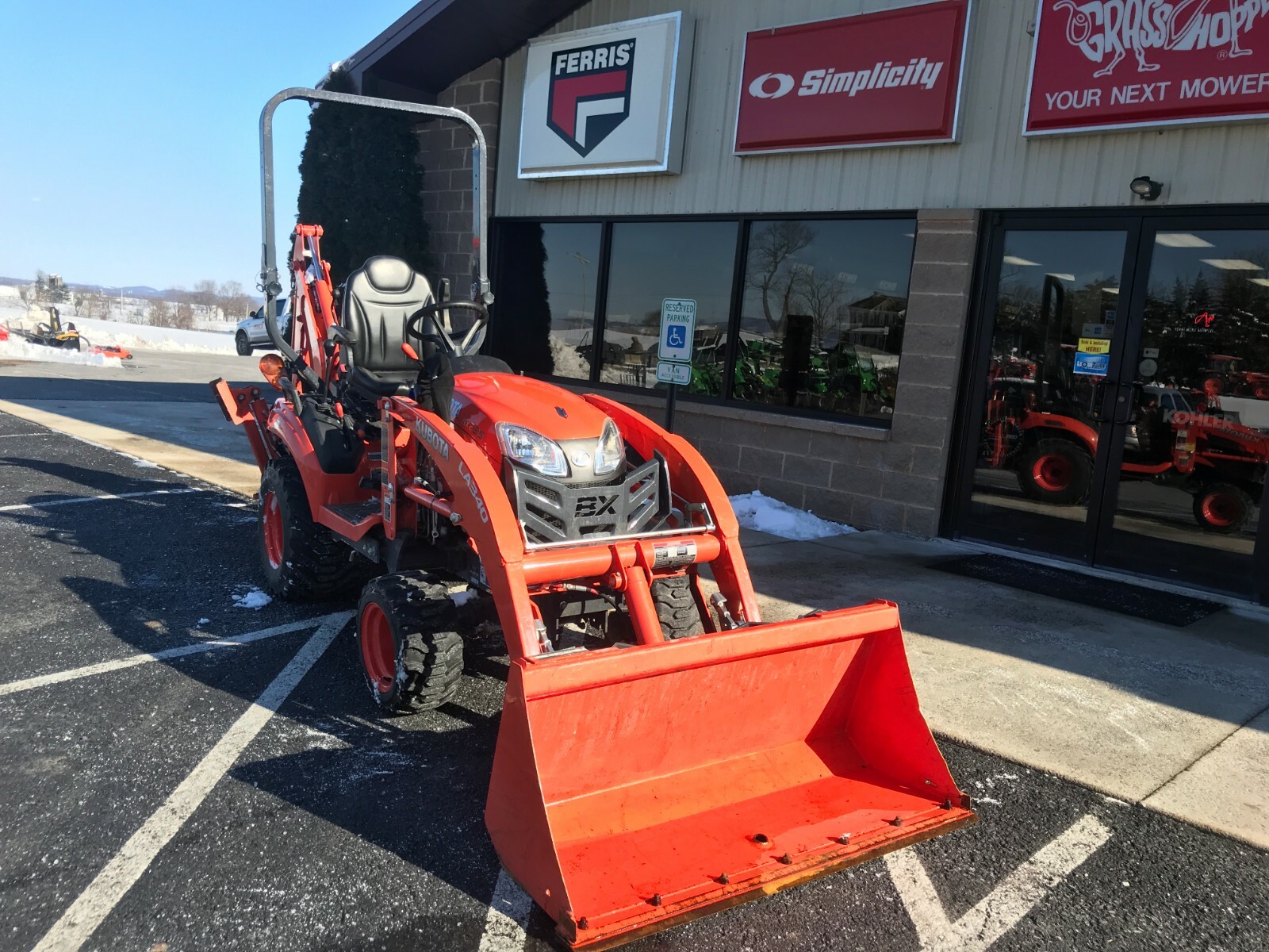 2017 KUBOTA BX23S SUB COMPACT TRACTOR/LOADER/MOWER/BACKHOE 97 HRS 4WD CLEAN!