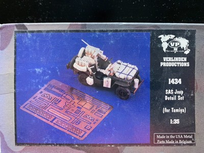 VERLINDEN Productions SAS Jeep Detail Set -for Tamiya 1:35 Scale 1434