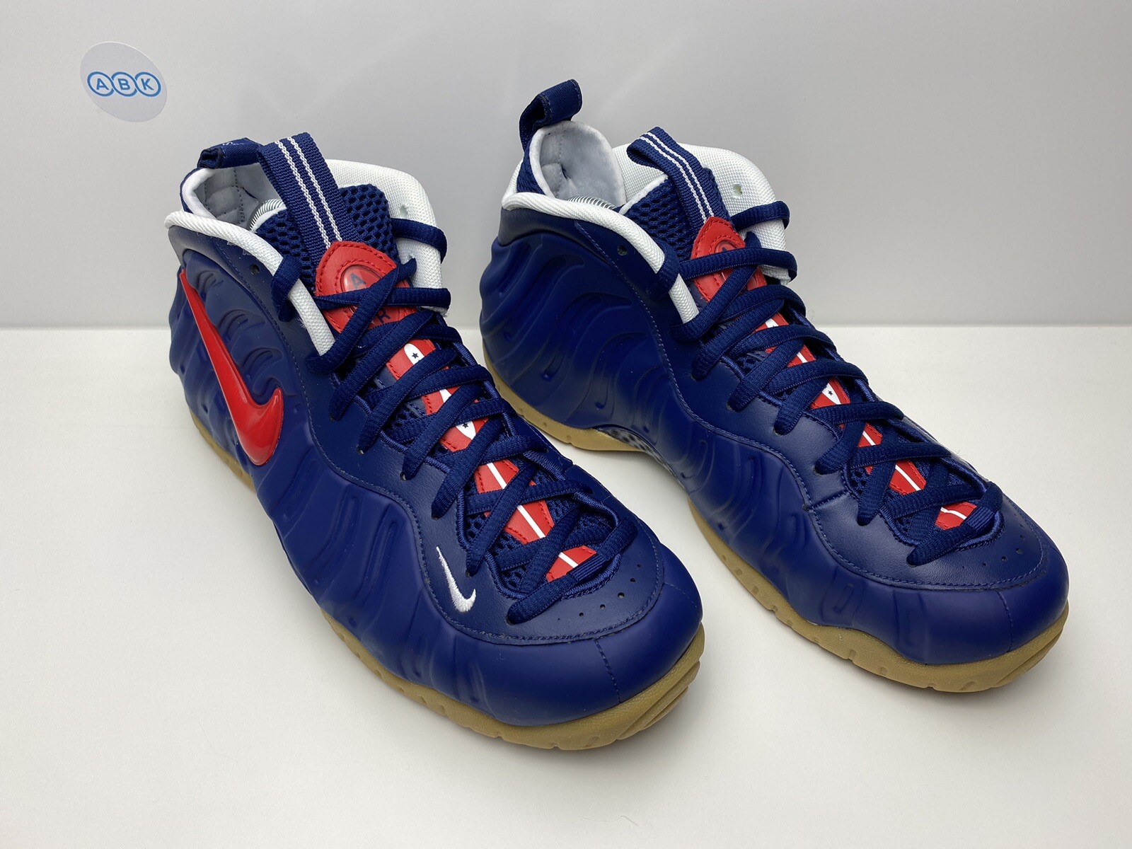 blue void university red foamposite shirt