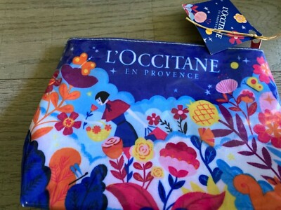 L'Occitane Blue Cosmetic Bag. NWT