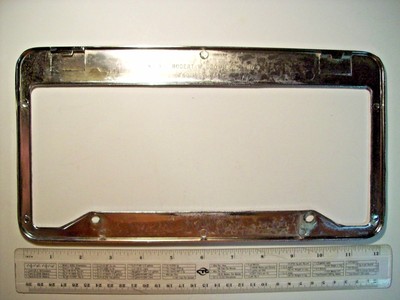 COOL 1960's/1970's Metal Martin Chevrolet Torrance CA License Plate Frame