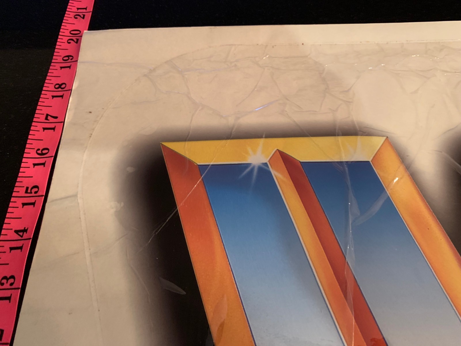 WWF BIG Side Art Decals Vinyl NOS 1X Sticker Arcade Machine air bubbles