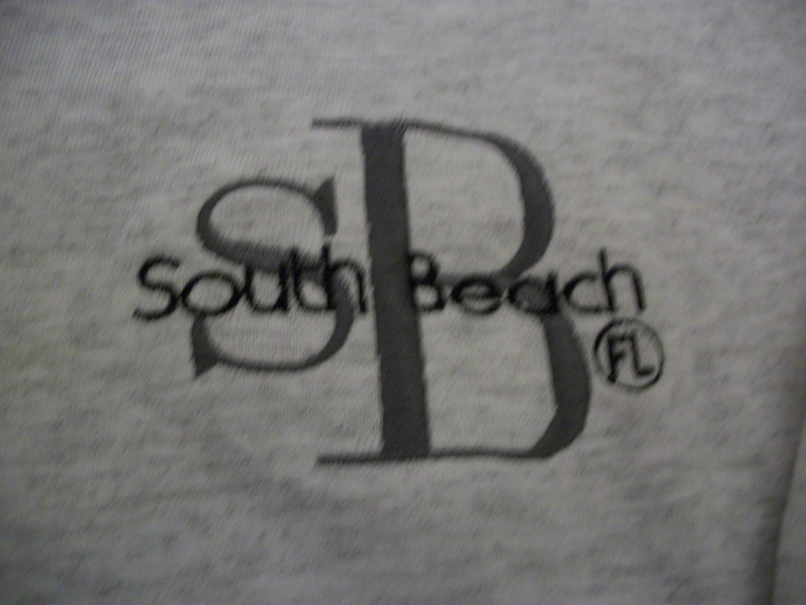 NEW   T SHIRT    SOUTH BEACH, FL      GRAY    XL     JERZEES HEAVYWEIGHT