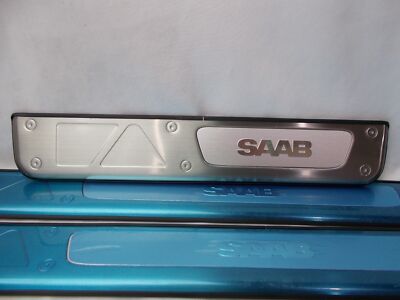 Saab 9-2X Brushed Stainless Door Sill Plate 4 Piece Kit 2005 2006