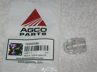 GENUINE Allis Chalmers Oil Sight Glass 8070 4W220 4W-305 7000 7080 7030 70265359