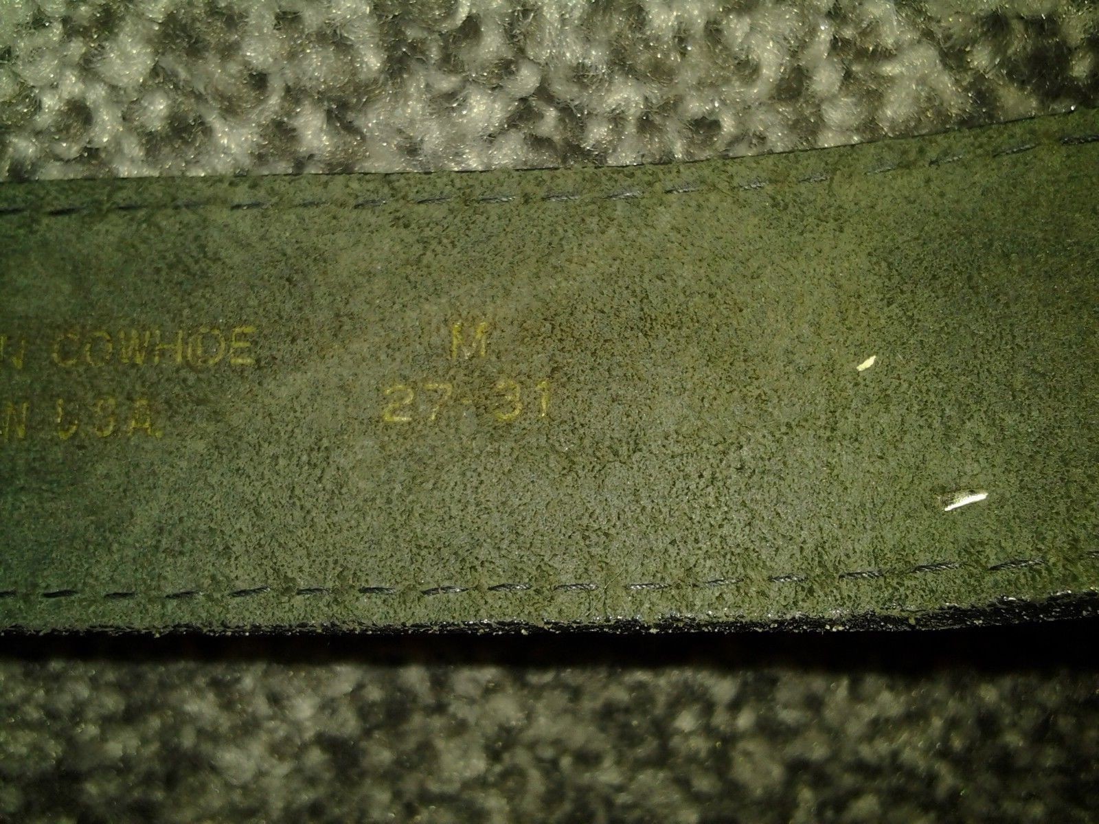 Vtg LEVI'S Black Leather Western Belt Silver Thunderbird Snake Skull M 27-31