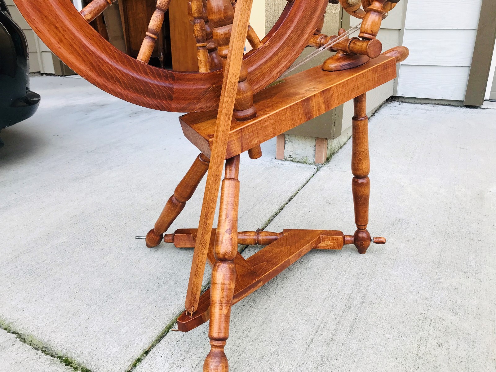 Beautiful Vintage 1981 Ove Bergan Maple Spinning Wheel L@@K