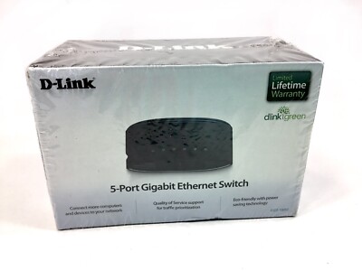 D-Link (DGS-1005G) 5-Ports External Ethernet Switch Brand New In Box