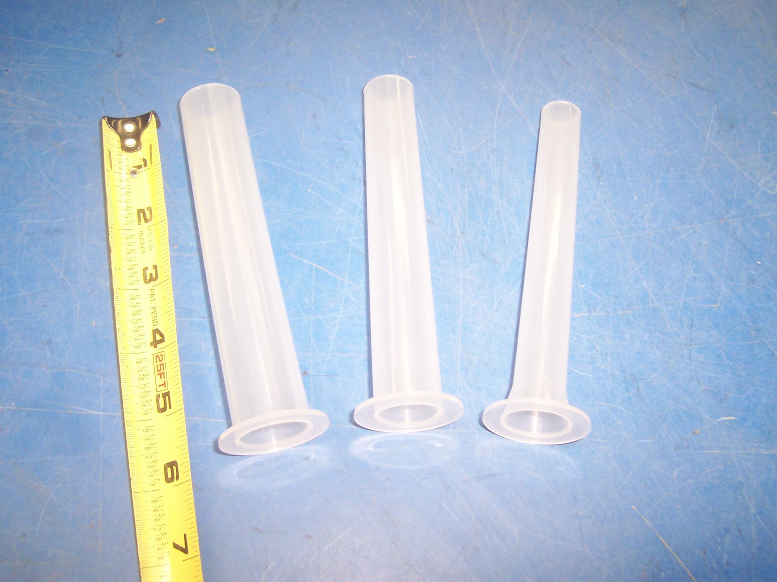 ENTERPRISE & OTHER 3 PC HEAVY DUTY POLY TUBE SET SAUSAGE STUFFER  LARD PRESS