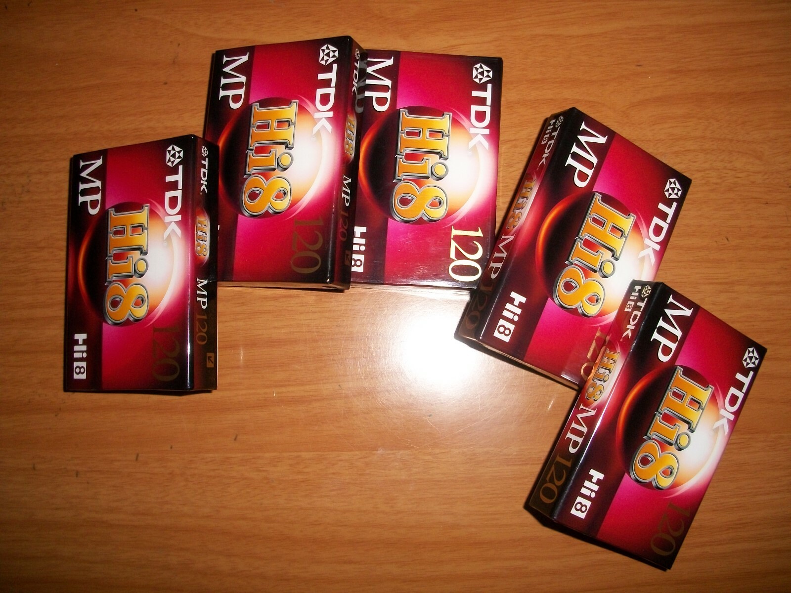 5-Pack TDK Hi 8 MP 120 Camcorder Tape Hi8 P6-120H8MP