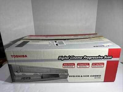 Toshiba SD-V394 -DVD/CD & VCR Combo. 4 Head Hi-Fi Multi Format. New/Box Unsealed