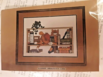 Kappie Originals Counted Cross Stitch kit Cat  Purr-fect Mess 1162-1-7 new