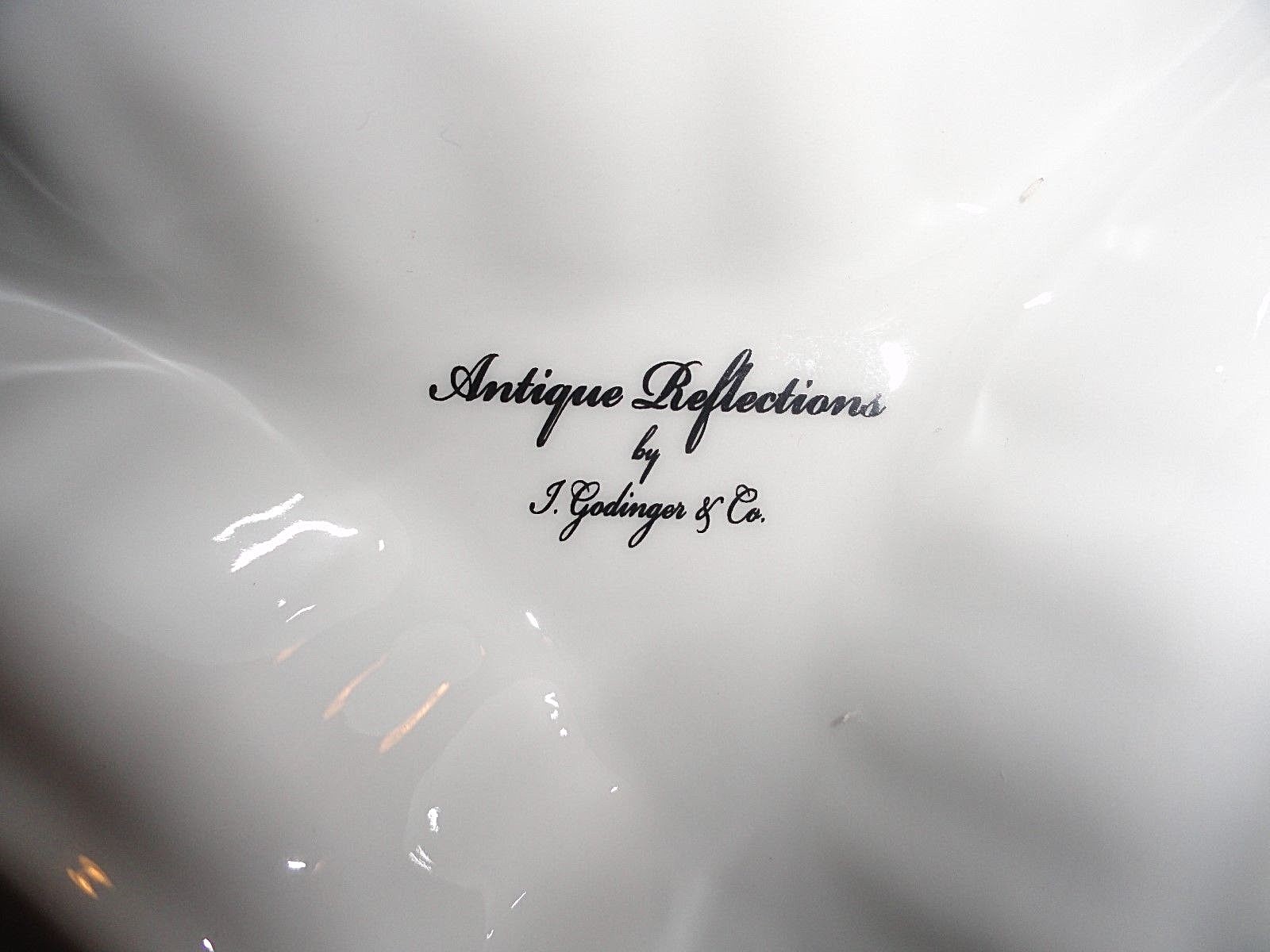 Antique Reflections by J. Godinger & Co Relish Dish w/Flower Bouquets