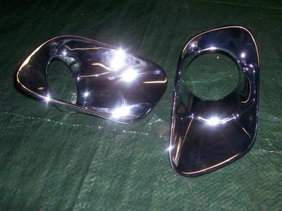 ABS Chrome Front Fog Light Trim Cover 2pcs For Jeep Cherokee 20142016