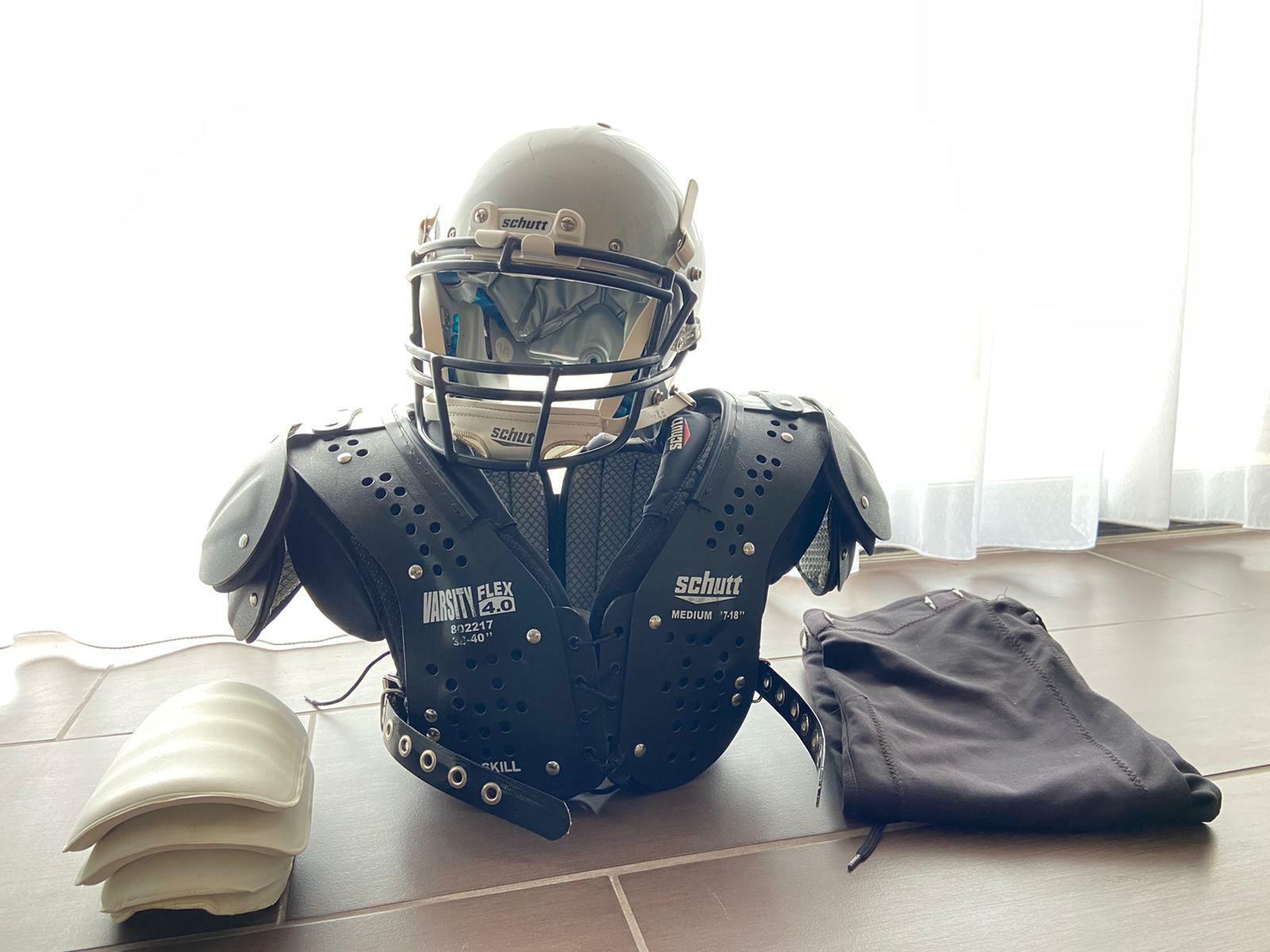 Schutt American Football Ausrüstung, Größe M/ Helmgröße L